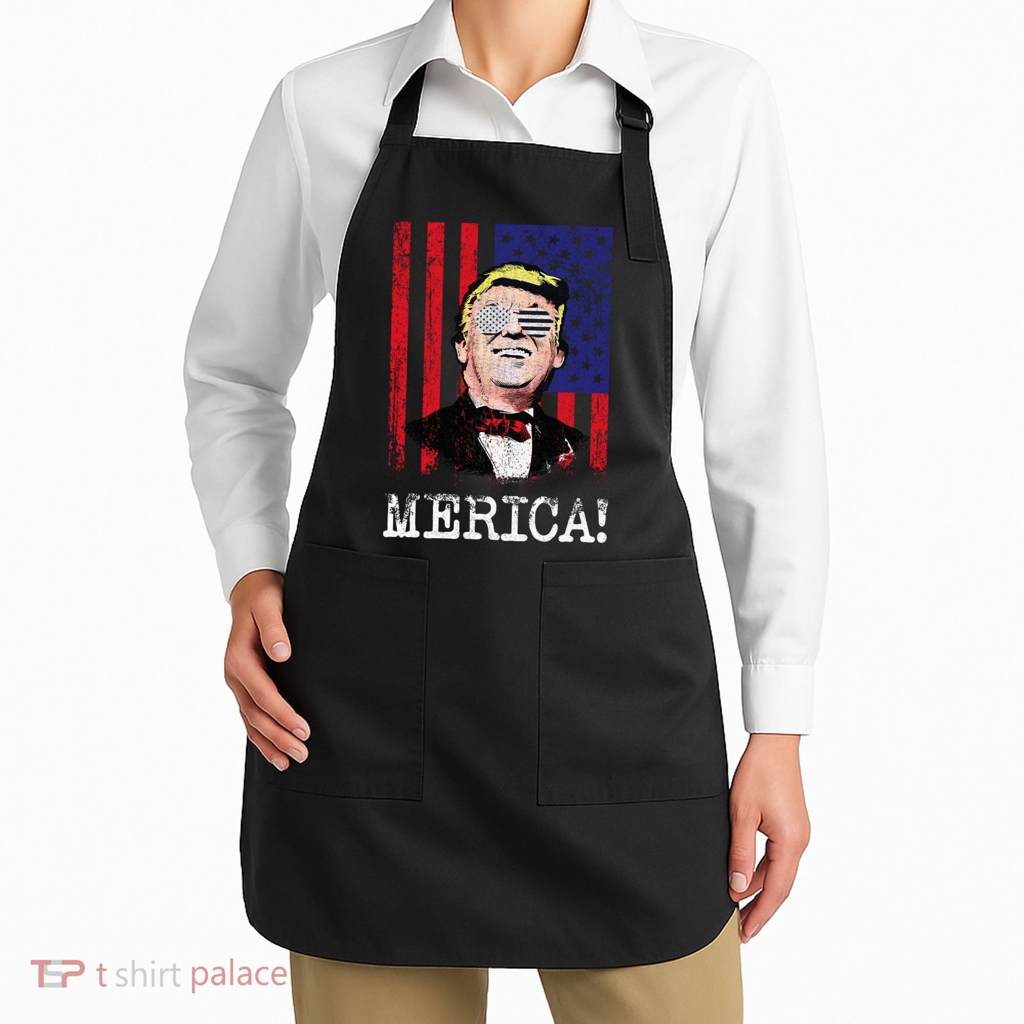 Merica Donald Trump USA Apron