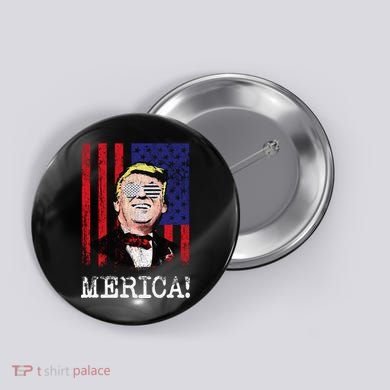 Merica Donald Trump USA Button