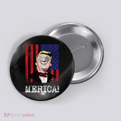 Merica Donald Trump USA Button