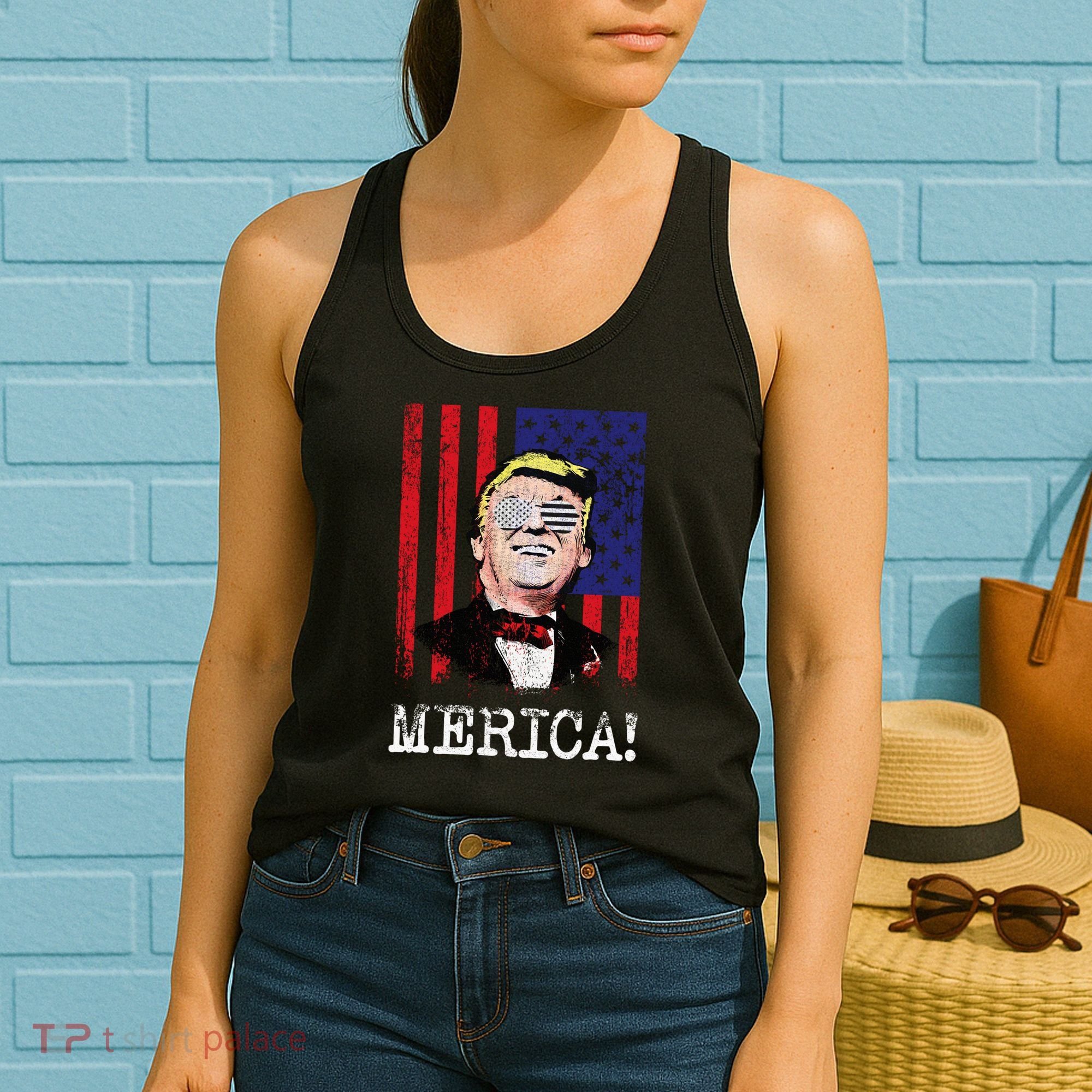 Merica Donald Trump USA Women's Tank Top