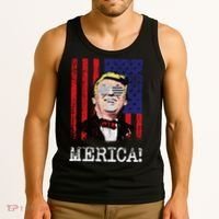 Merica Donald Trump USA Tank Top thumb 3