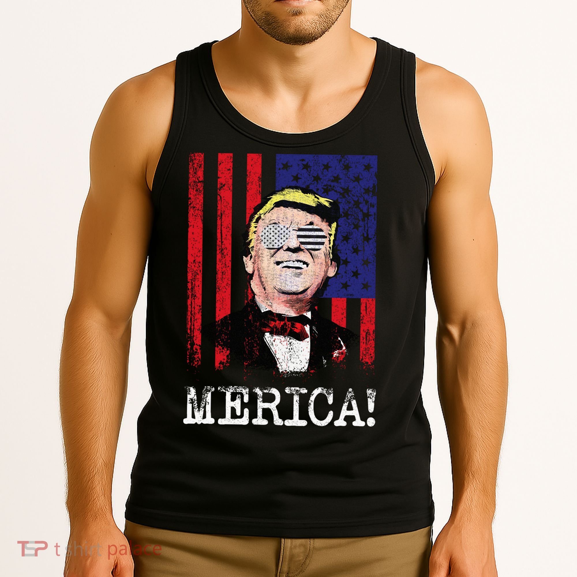 Merica Donald Trump USA Tank Top