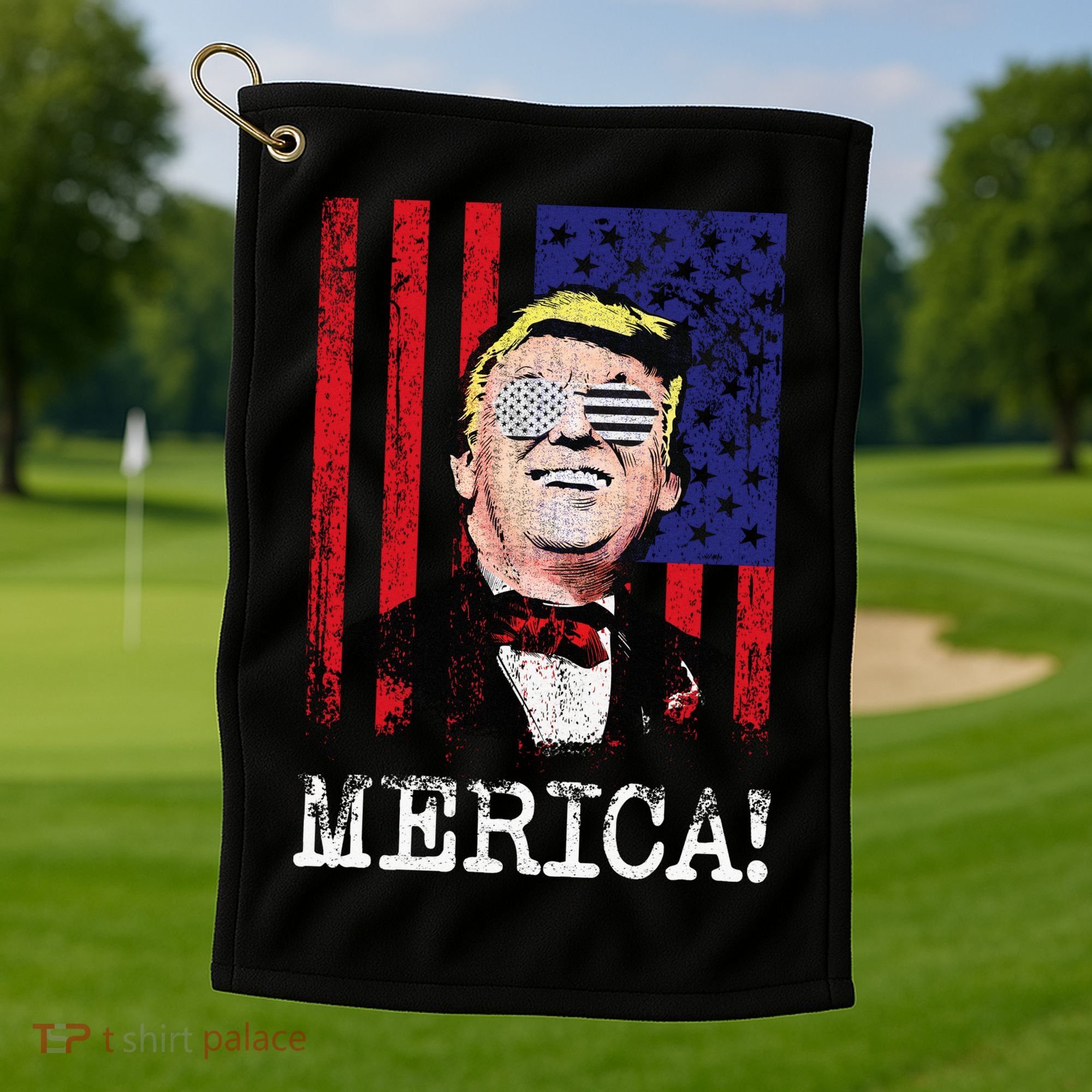 Merica Donald Trump USA Golf Towel