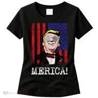 Merica Donald Trump USA Women's T-Shirt thumb 0