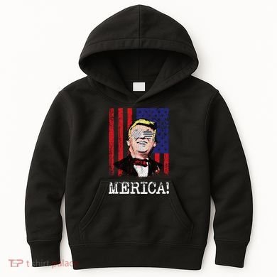 Merica Donald Trump USA Kids Hoodie