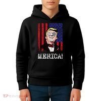 Merica Donald Trump USA Kids Hoodie thumb 4