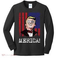 Merica Donald Trump USA Kids Long Sleeve Shirt thumb 0