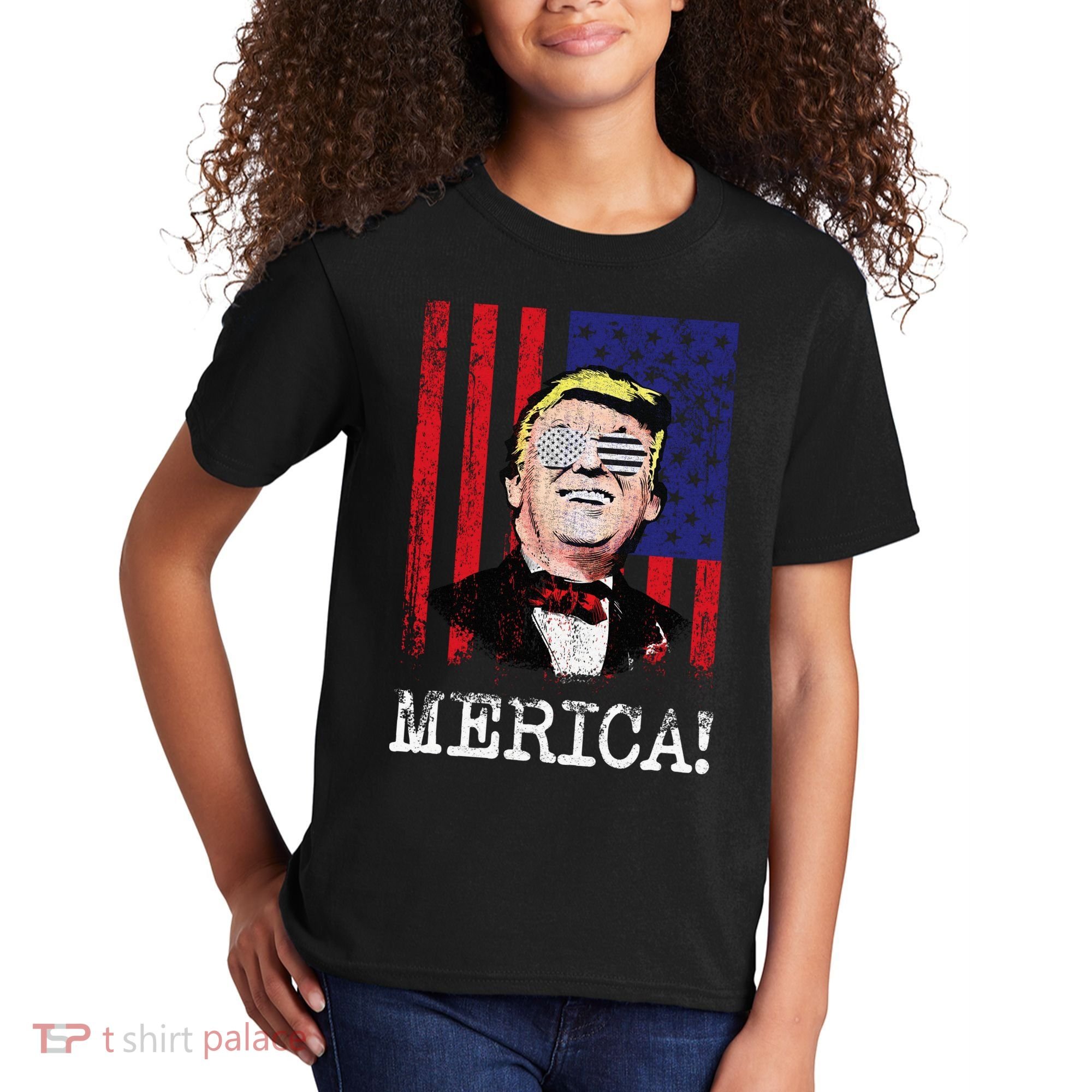 Merica Donald Trump USA Kids T-Shirt