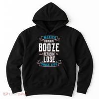 Merica Drinkin' Booze And Refusin' To Lose Hoodie thumb 0