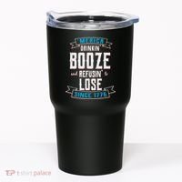 Merica Drinkin' Booze And Refusin' To Lose Tumbler thumb 0
