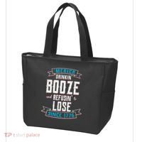 Merica Drinkin' Booze And Refusin' To Lose Tote Bag thumb 3