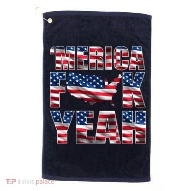 Merica Fck Yeah Golf Towel