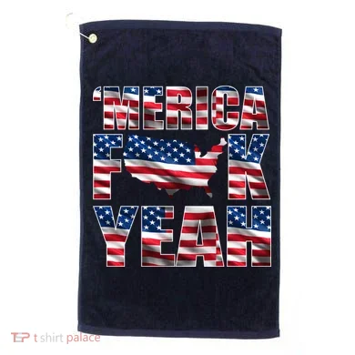 Merica Fck Yeah Golf Towel
