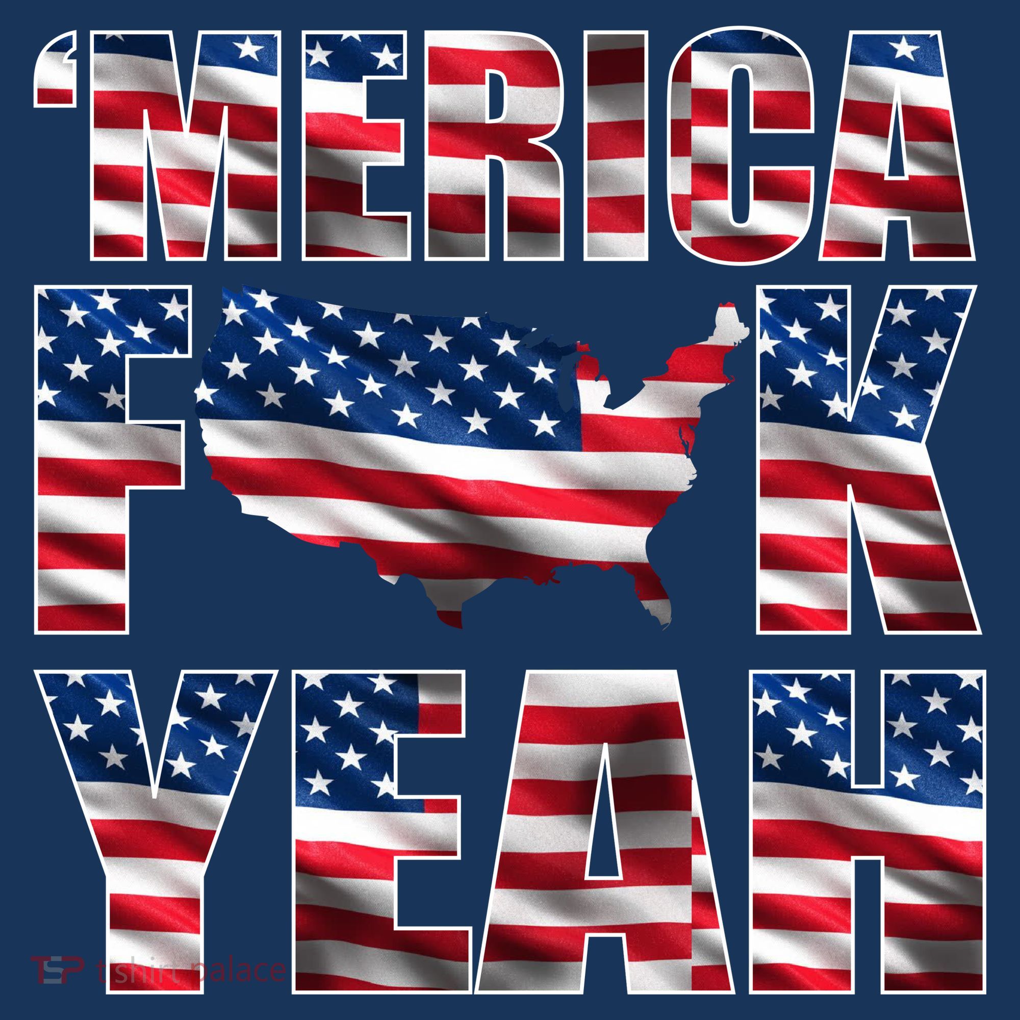 Merica Fck Yeah Golf Towel