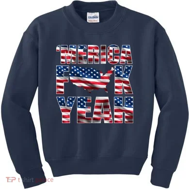 Merica Fck Yeah Kids Sweatshirt