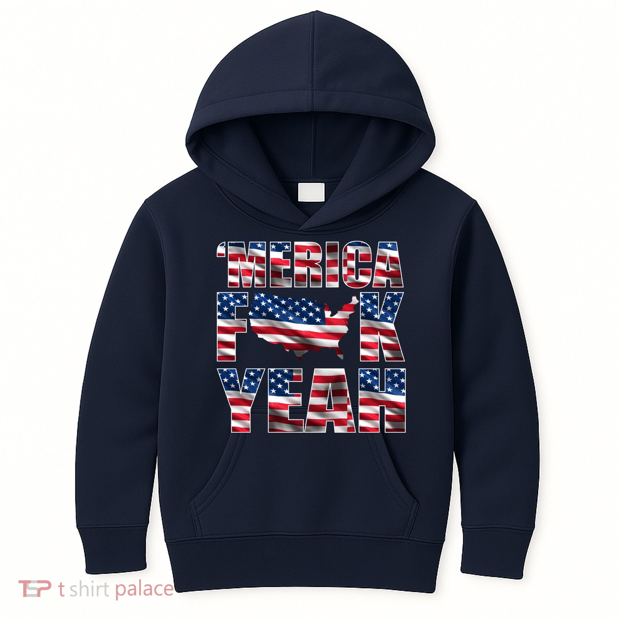 Merica Fck Yeah Kids Hoodie