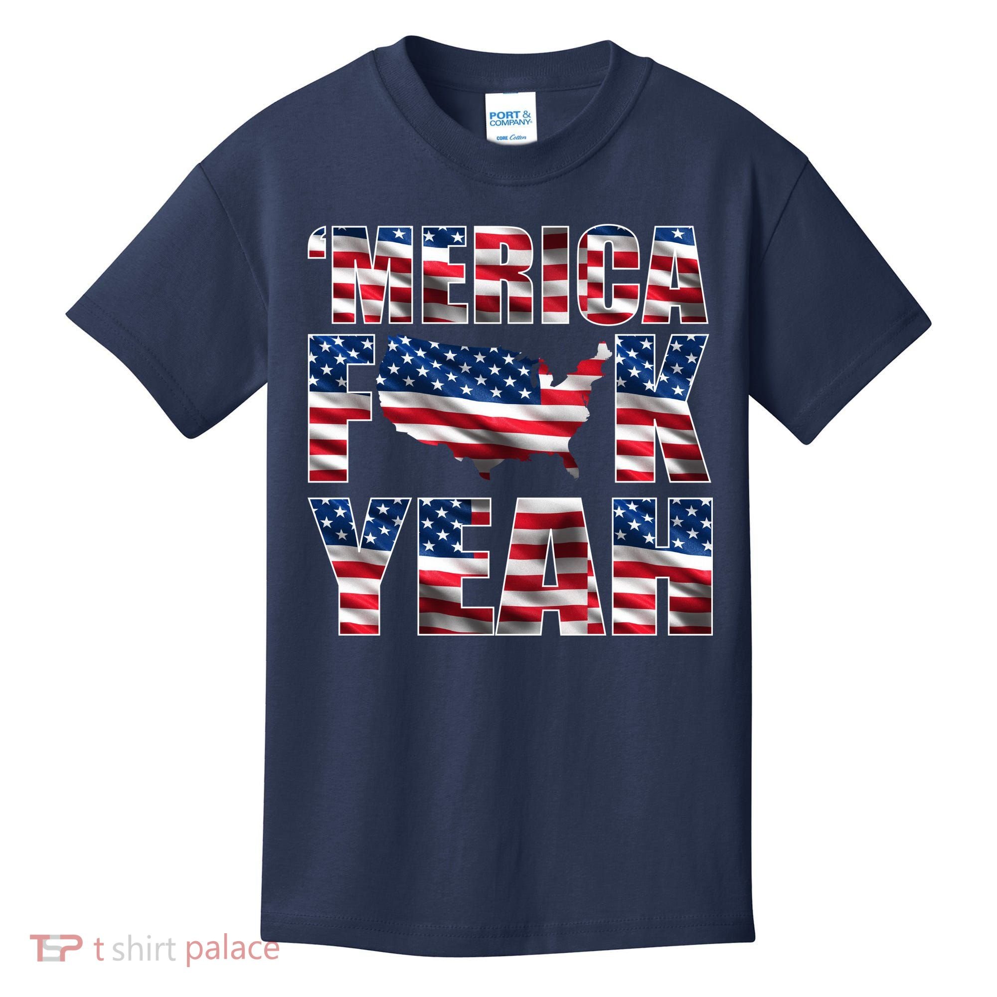 Merica Fck Yeah Kids T-Shirt