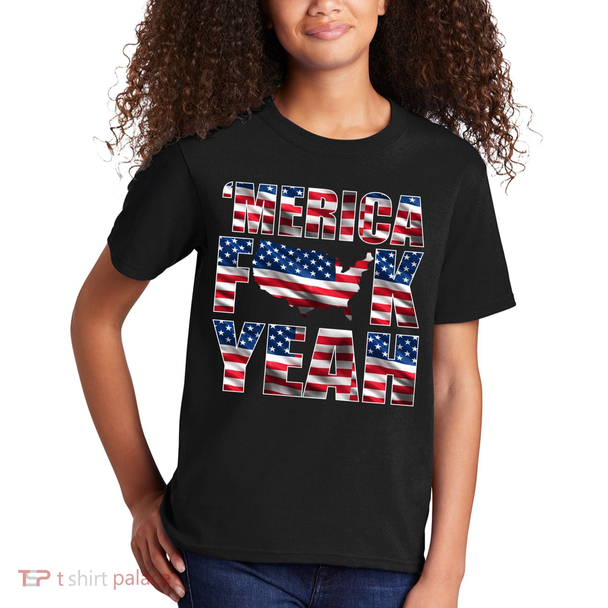Merica Fck Yeah Kids T-Shirt