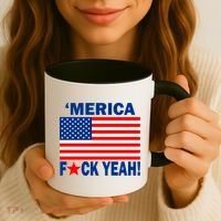 Merica F*ck Yeah! USA Coffee Mug thumb 3