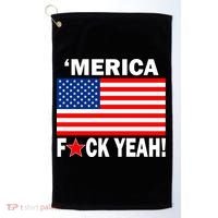 Merica F*ck Yeah! USA Golf Towel thumb 0
