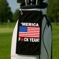 Merica F*ck Yeah! USA Golf Towel thumb 2