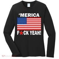 Merica F*ck Yeah! USA Women's Long Sleeve Shirt thumb 0