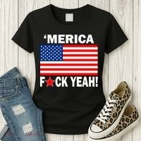 Merica F*ck Yeah! USA Women's T-Shirt thumb 3