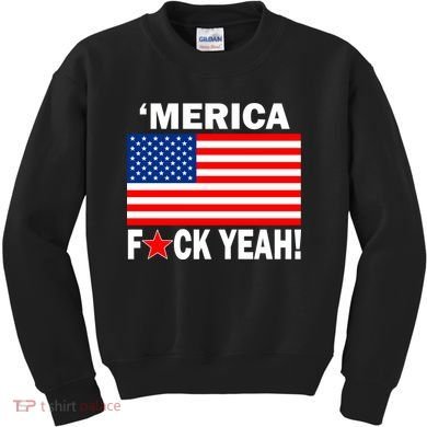 Merica F*ck Yeah! USA Kids Sweatshirt