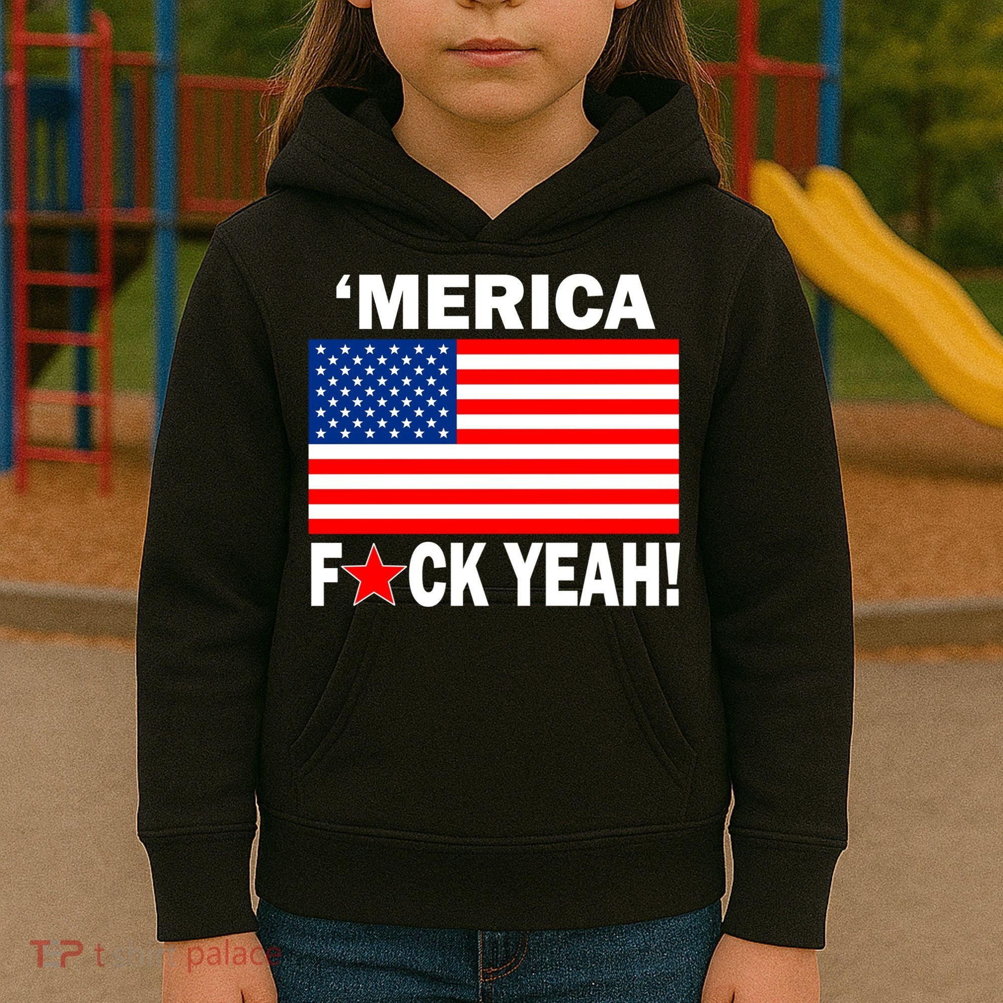 Merica F*ck Yeah! USA Kids Hoodie