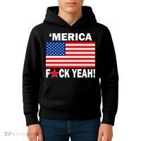 Merica F*ck Yeah! USA Kids Hoodie thumb 4
