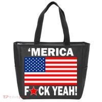 Merica F*ck Yeah! USA Tote Bag thumb 0