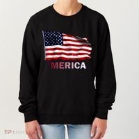 Merica Flag Wave Women's Sweatshirt thumb 0