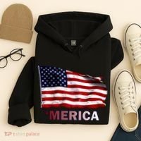 Merica Flag Wave Hoodie thumb 4