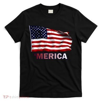 Merica Flag Wave T-Shirt