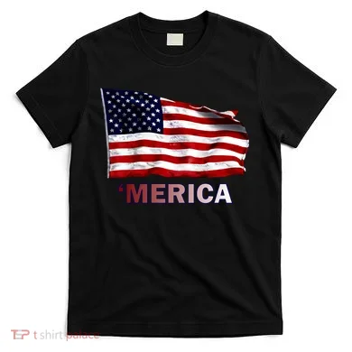 Merica Flag Wave T-Shirt
