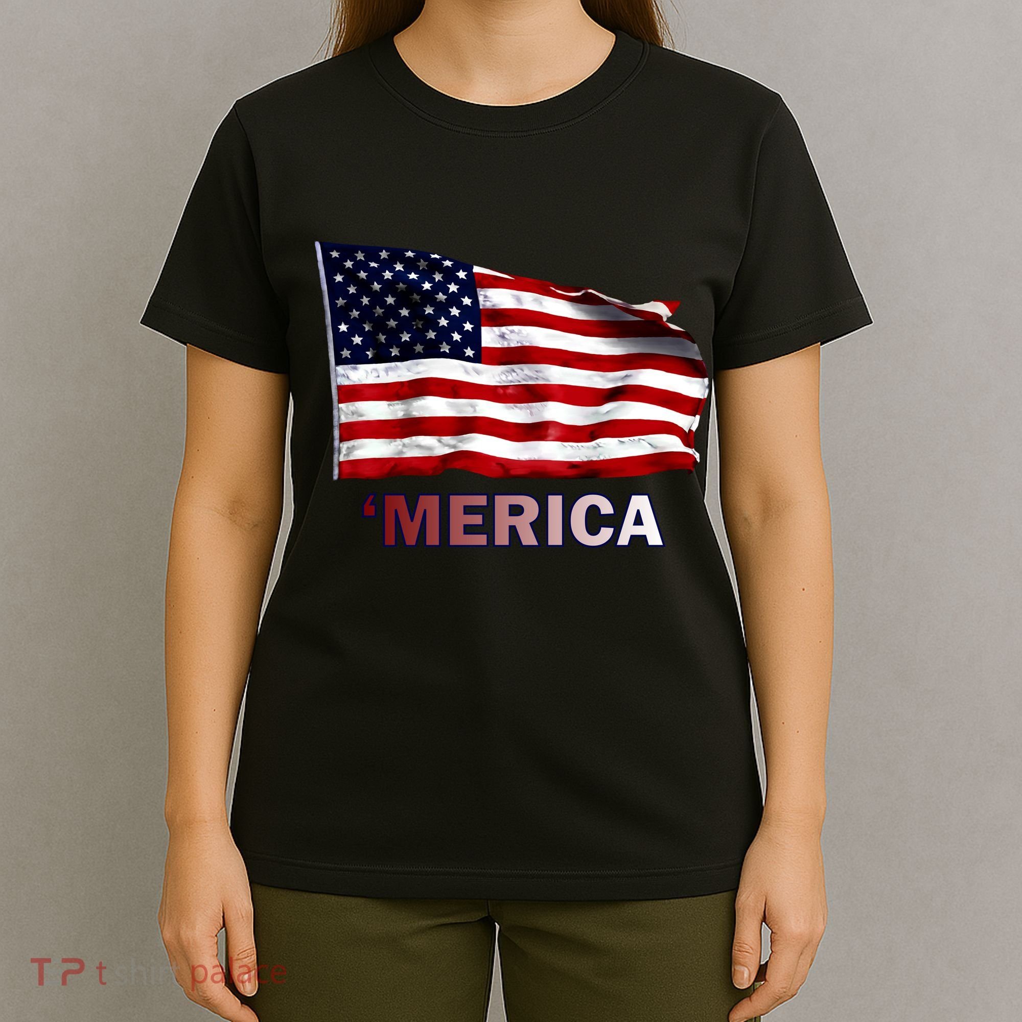 Merica Flag Wave T-Shirt