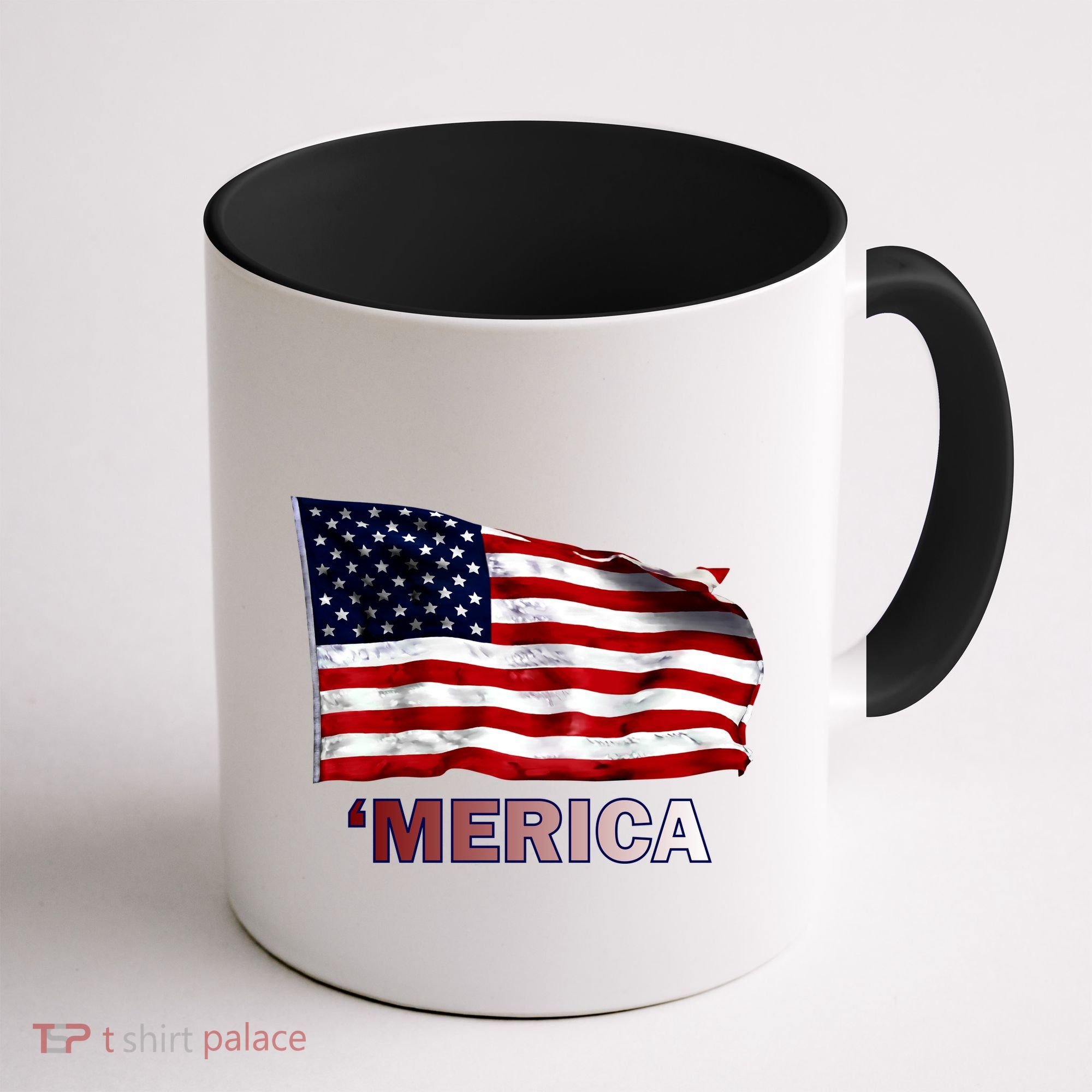 Merica Flag Wave Coffee Mug