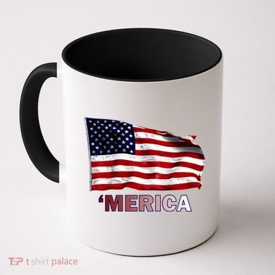 Merica Flag Wave Coffee Mug