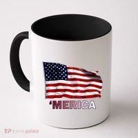 Merica Flag Wave Coffee Mug thumb 0