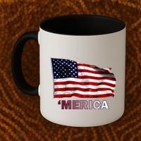 Merica Flag Wave Coffee Mug thumb 2