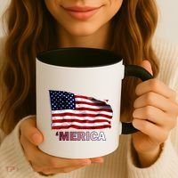Merica Flag Wave Coffee Mug thumb 3