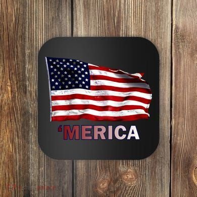 Merica Flag Wave Coaster