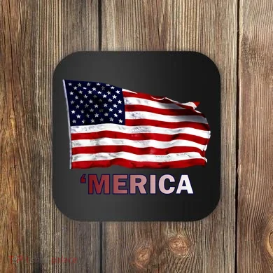 Merica Flag Wave Coaster
