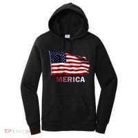 Merica Flag Wave Women's Hoodie thumb 0