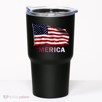 Merica Flag Wave Tumbler