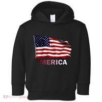 Merica Flag Wave Toddler Hoodie thumb 0