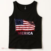 Merica Flag Wave Tank Top thumb 2