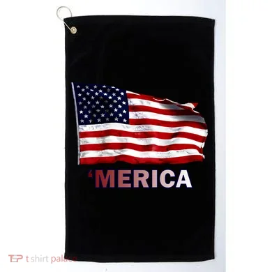 Merica Flag Wave Golf Towel