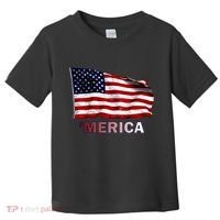 Merica Flag Wave Toddler T-Shirt thumb 0