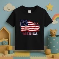 Merica Flag Wave Toddler T-Shirt thumb 3
